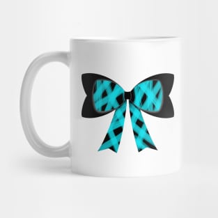 Light Blue streak bow Mug